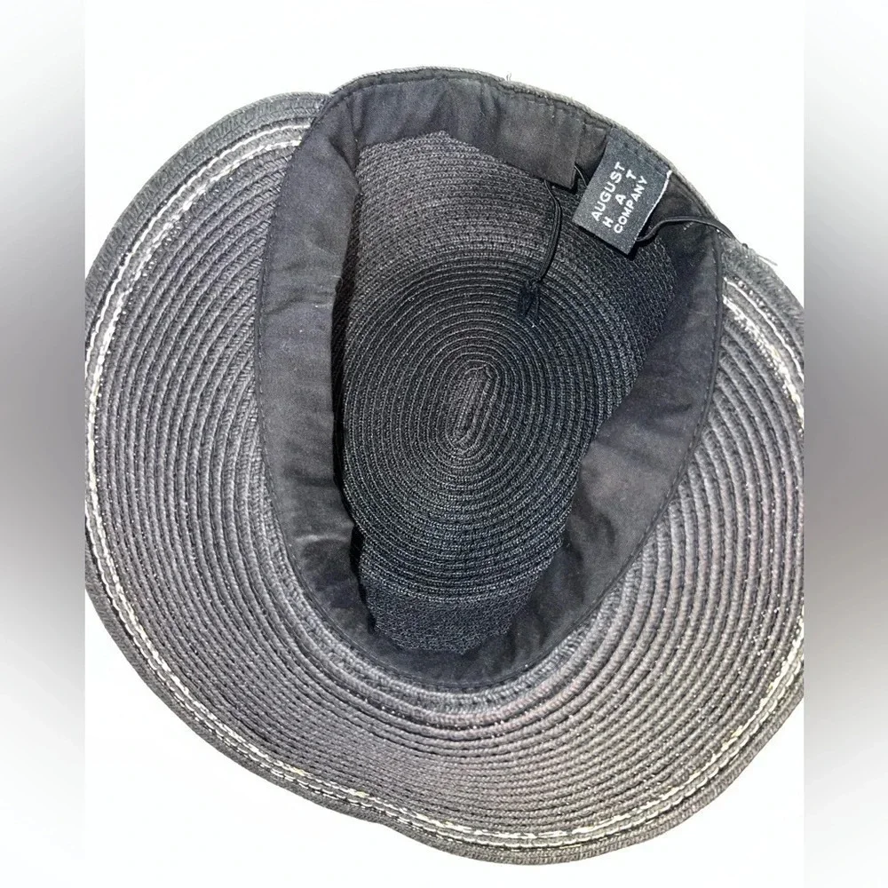 August Hat Company, OS, leopard trim framer hat, 80%, paper, 20%, poly RN #67588